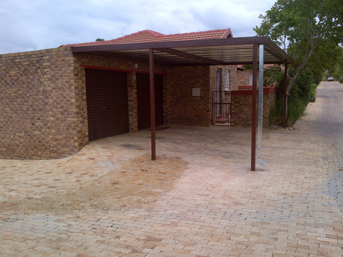 finished steel carport